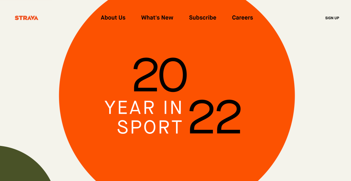 Strava — Year in Sport Website Pickselverse